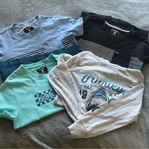 BOYS BUNDLE OF FOUR HURLEY SHIRTS (SIZE 7)